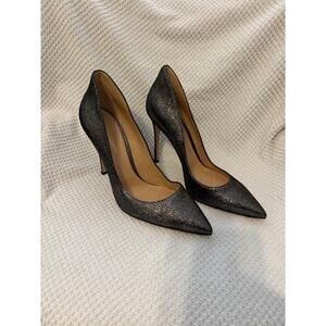 Gianvito Rossi Gianvito 105 Glitter Pumps Black Silver Women’s Size 41